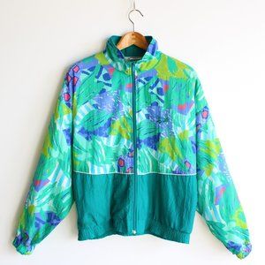 Vintage 90's Reebok Colorful Abstract Jacket